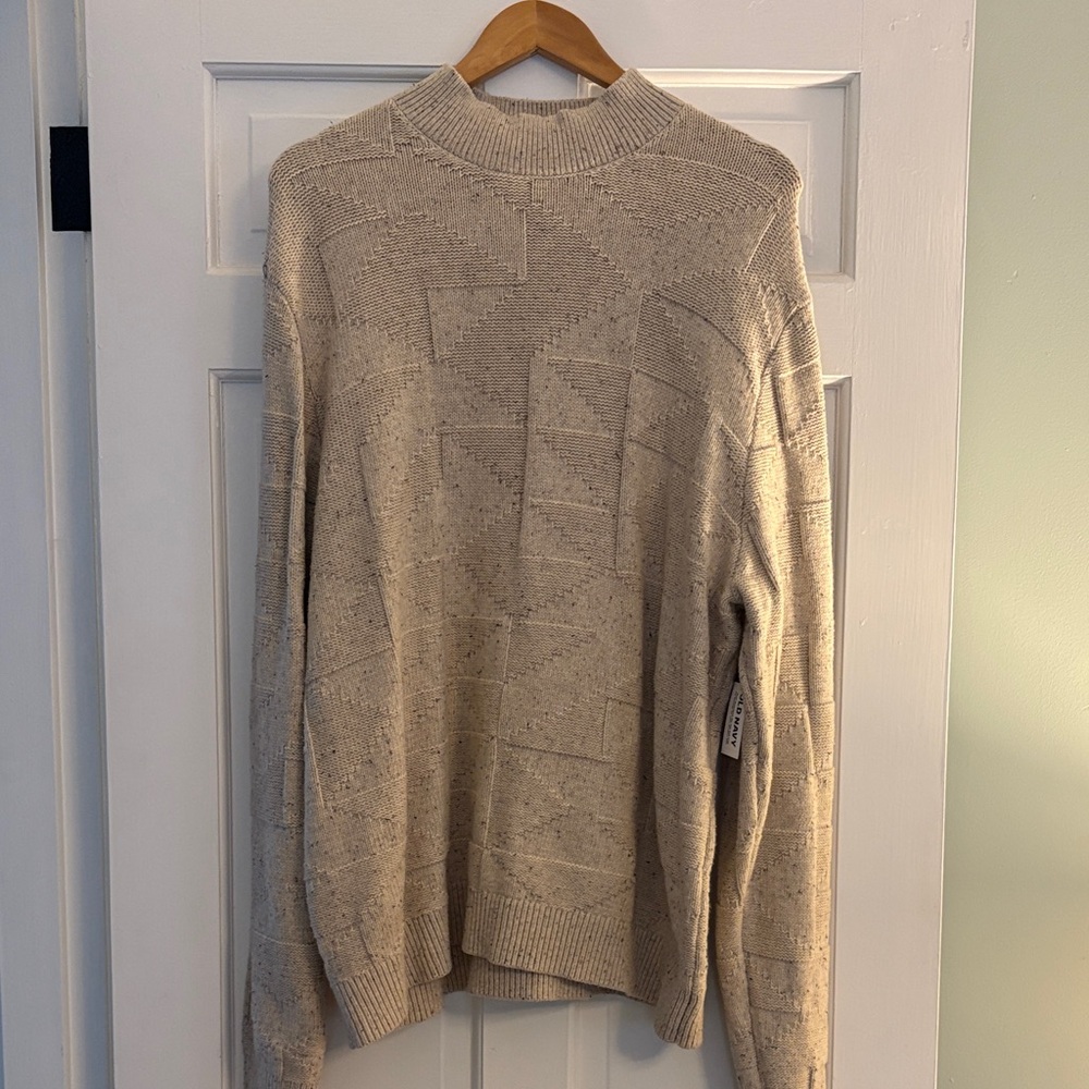 Old Navy Men's Beige Crewneck Sweater